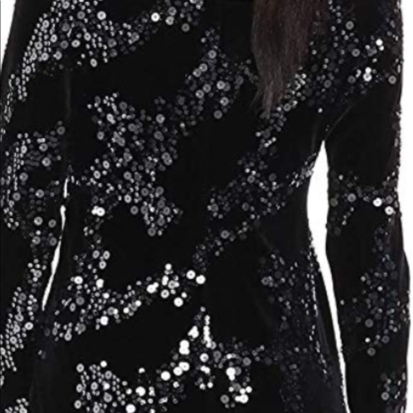 Eliza J Sequined Velvet Dress NWT - Picture 5 of 7